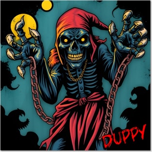DUPPY - FULL COLOUR – FETERS AND LIMERS – CARIBBEAN FOLKLORE EVENT DJ GEAR Posters and Art